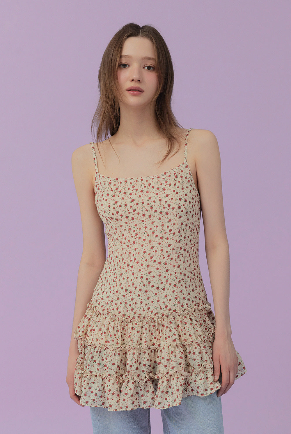 [TWEE] Ldoor Ruffle Mini Dress-0