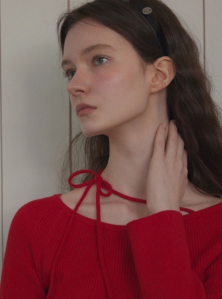 [TWEE] Hayder Shoulder Strap Knit-2