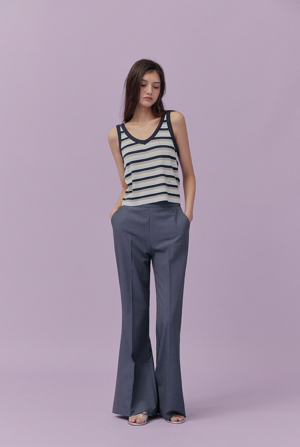 [TWEE] Meum Multi-Stripe Sleeveless Top-3