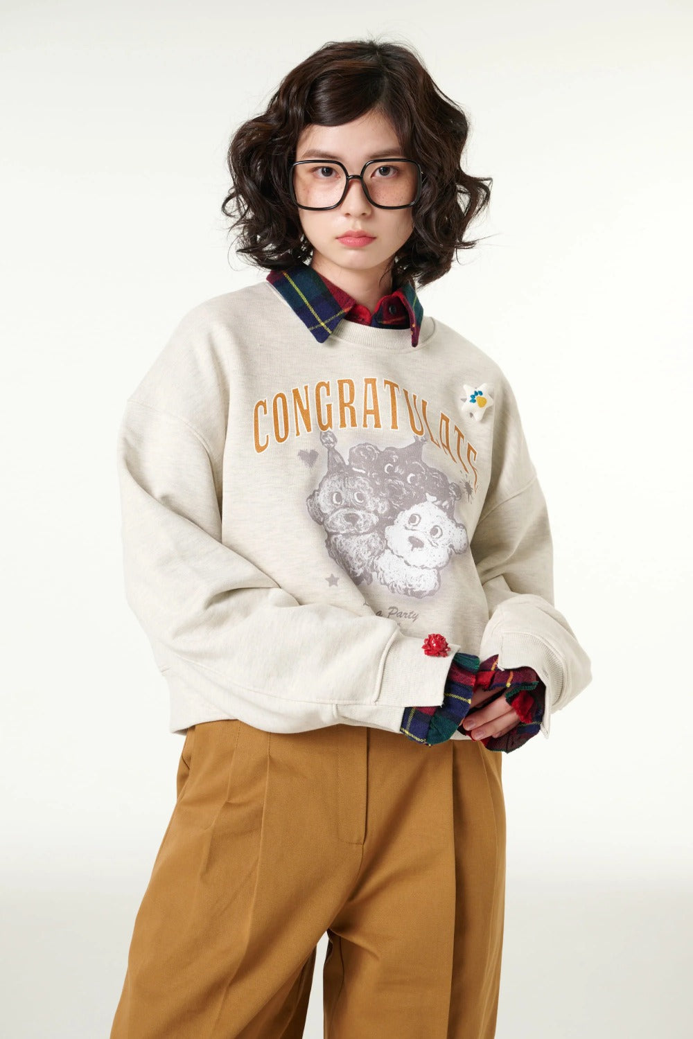 [CLOUD CAKE] Women's Fashion Cloud Cake Friends' Party Sweatshirt-0
