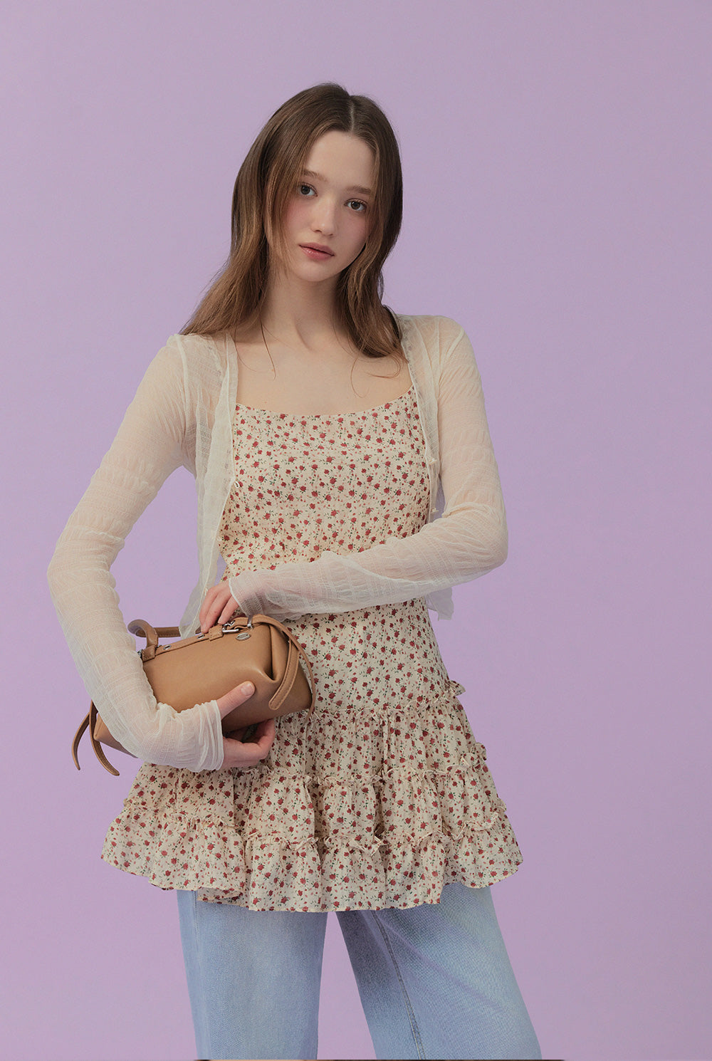 [TWEE] Ldoor Ruffle Mini Dress-1
