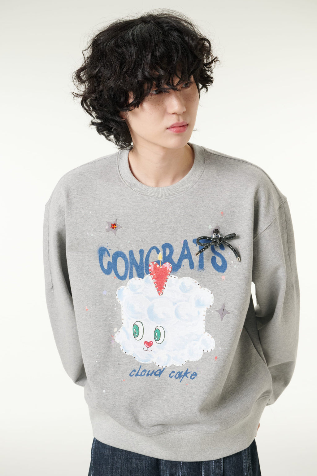 [CLOUD CAKE] Fashion Cloud Cake Print Sweatshirt Unisex-2