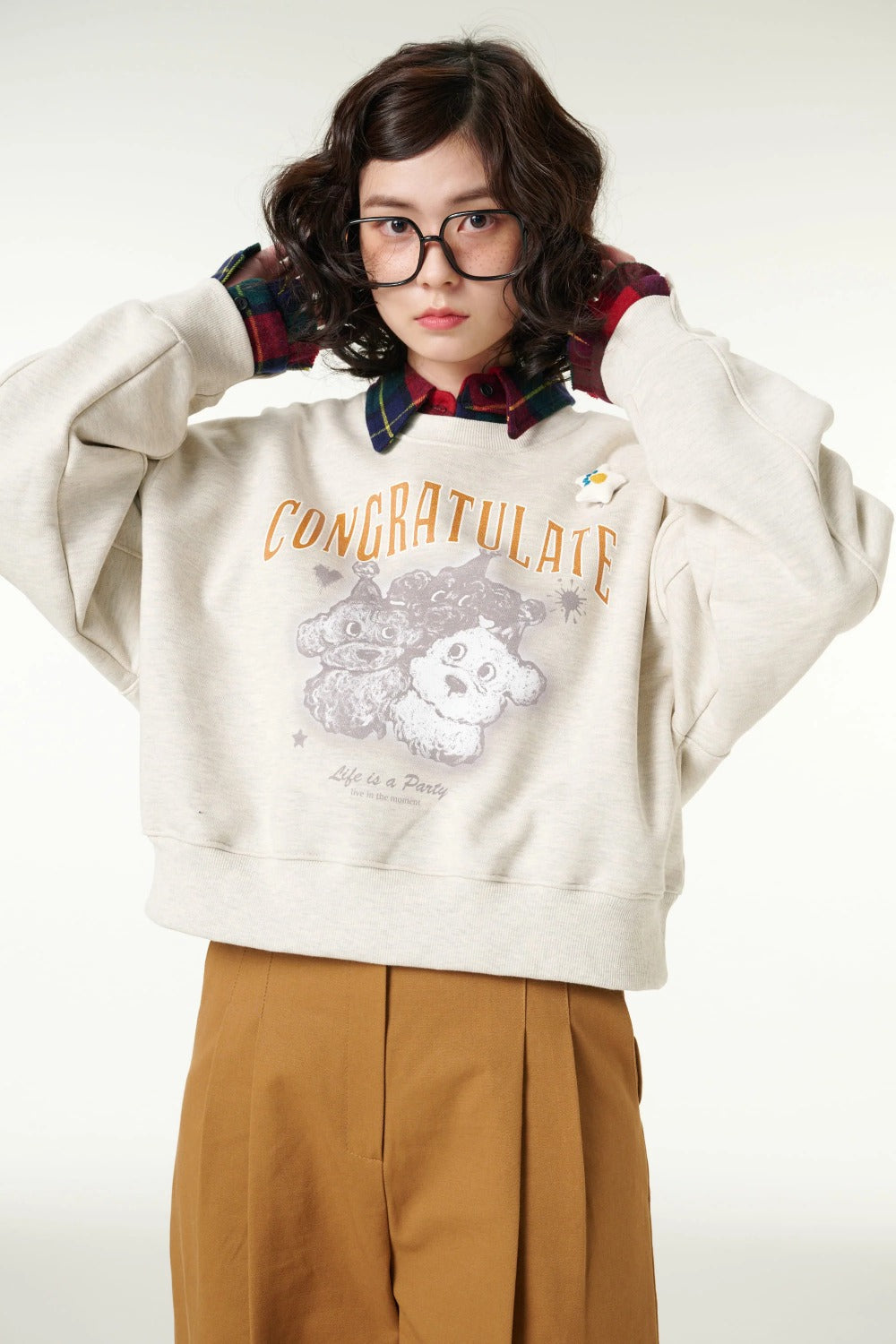 [CLOUD CAKE] Women's Fashion Cloud Cake Friends' Party Sweatshirt-1