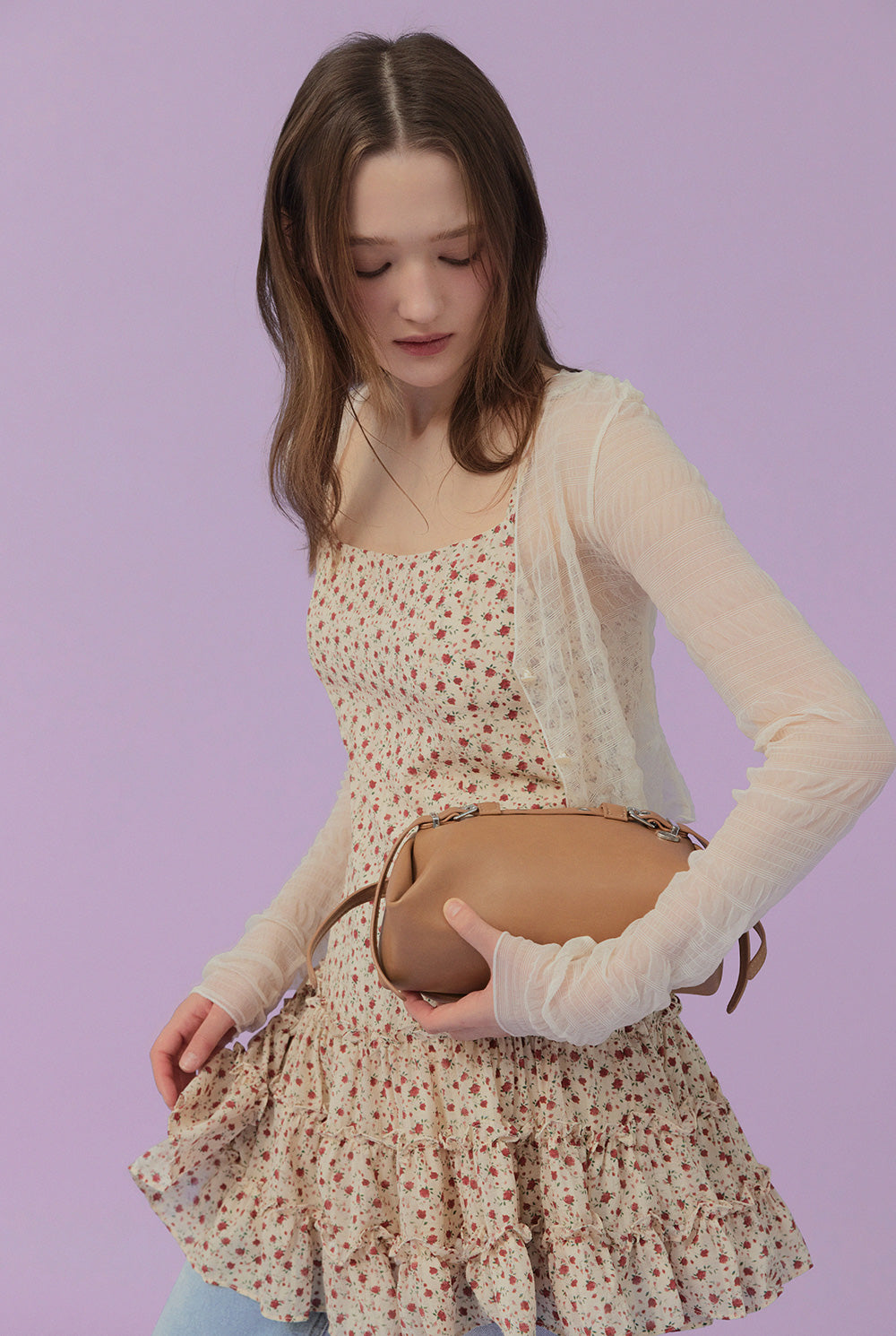 [TWEE] Ldoor Ruffle Mini Dress-4