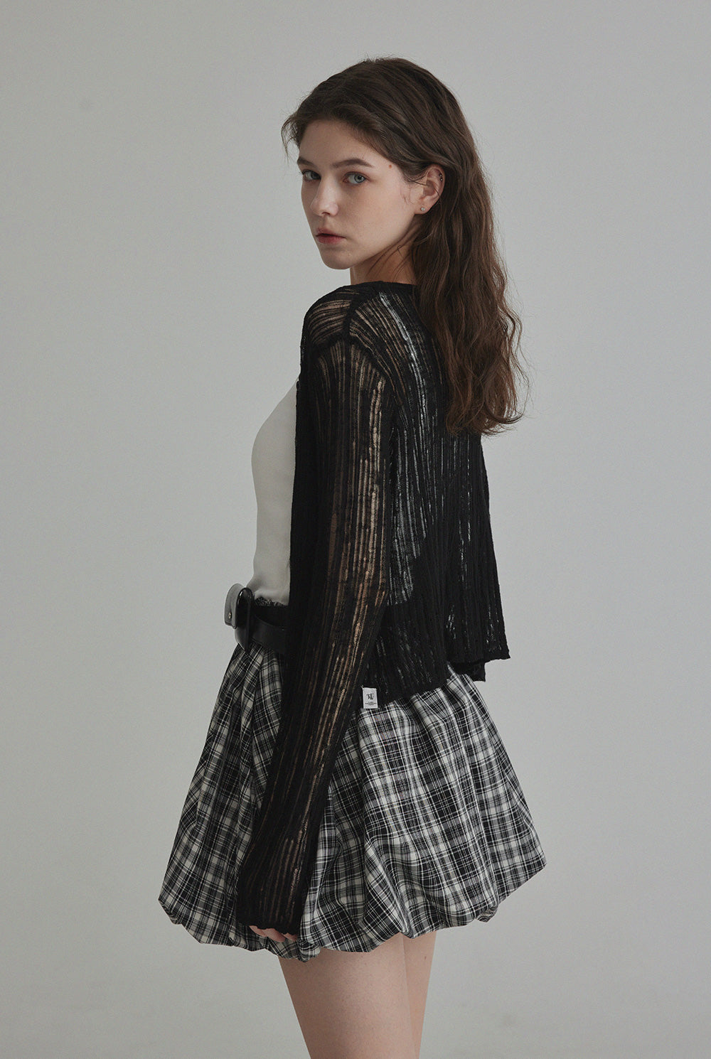 [TWEE] Litde See-Through Cardigan-4