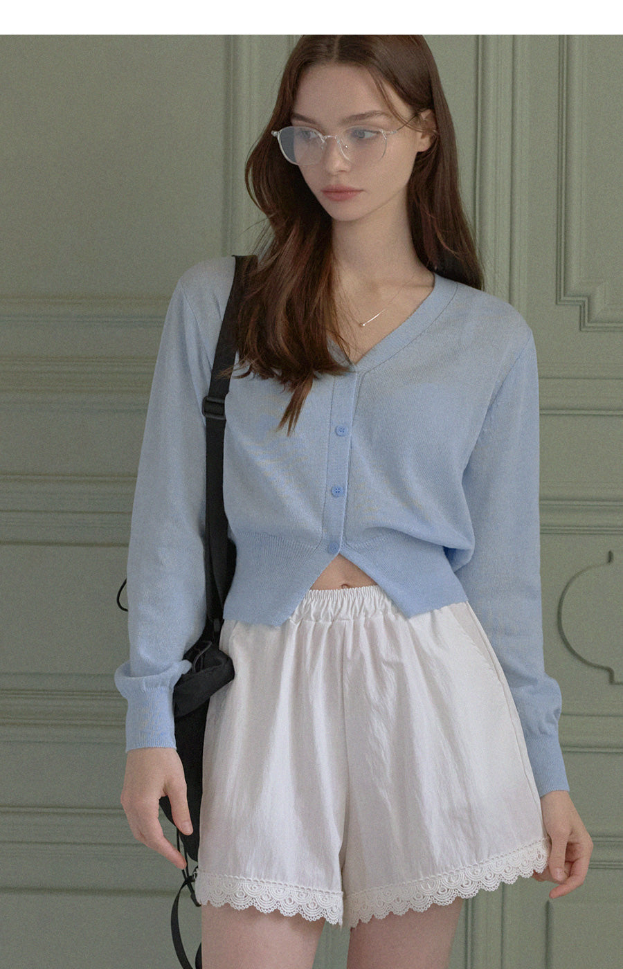 [TWEE] Evelyn V-Neck Cardigan-3