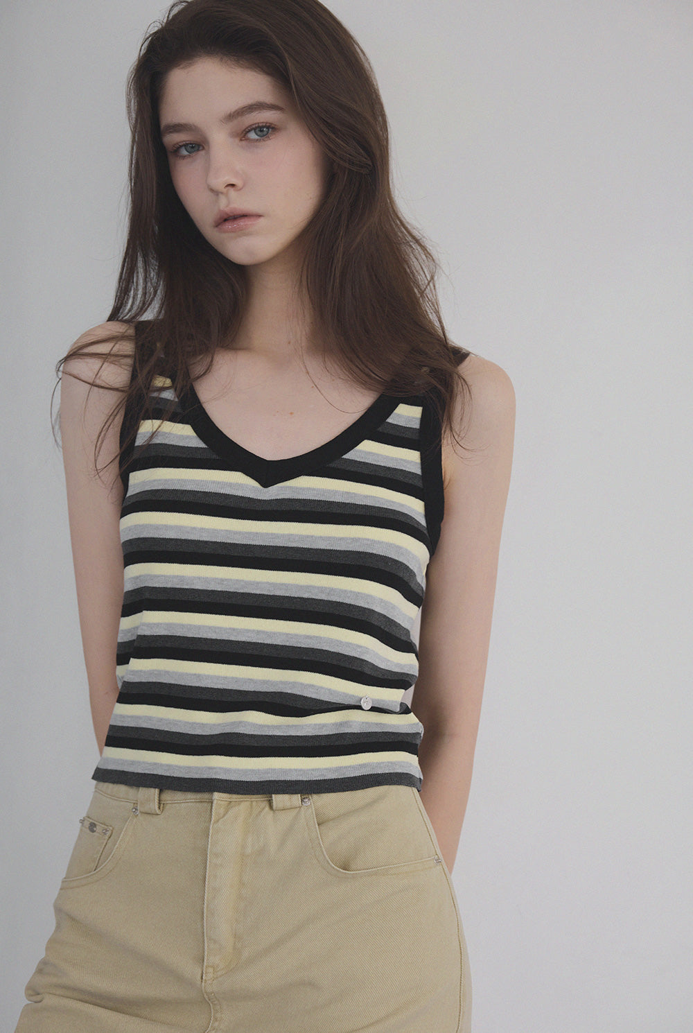 [TWEE] Meum Multi-Stripe Sleeveless Top-0