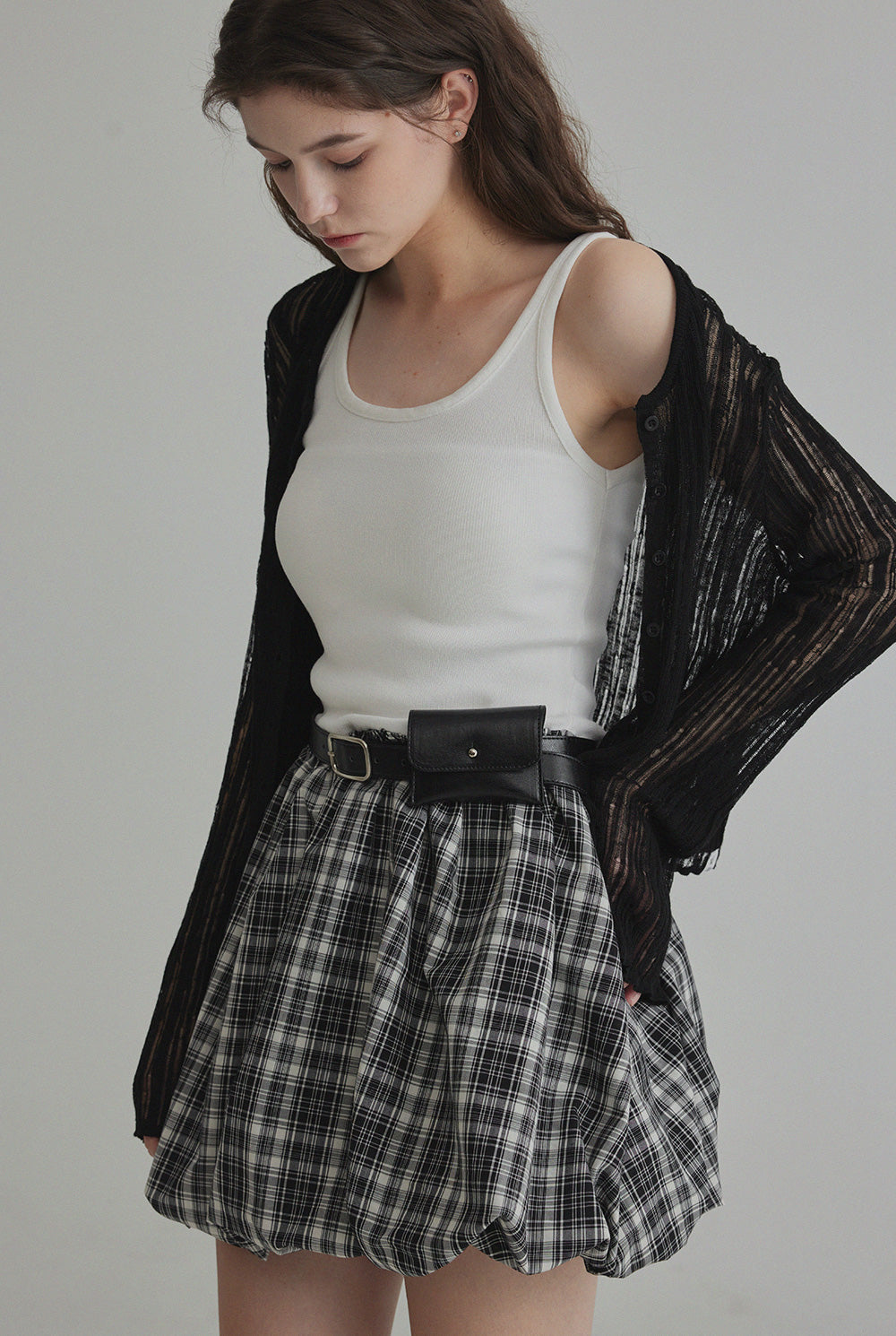[TWEE] Litde See-Through Cardigan-3