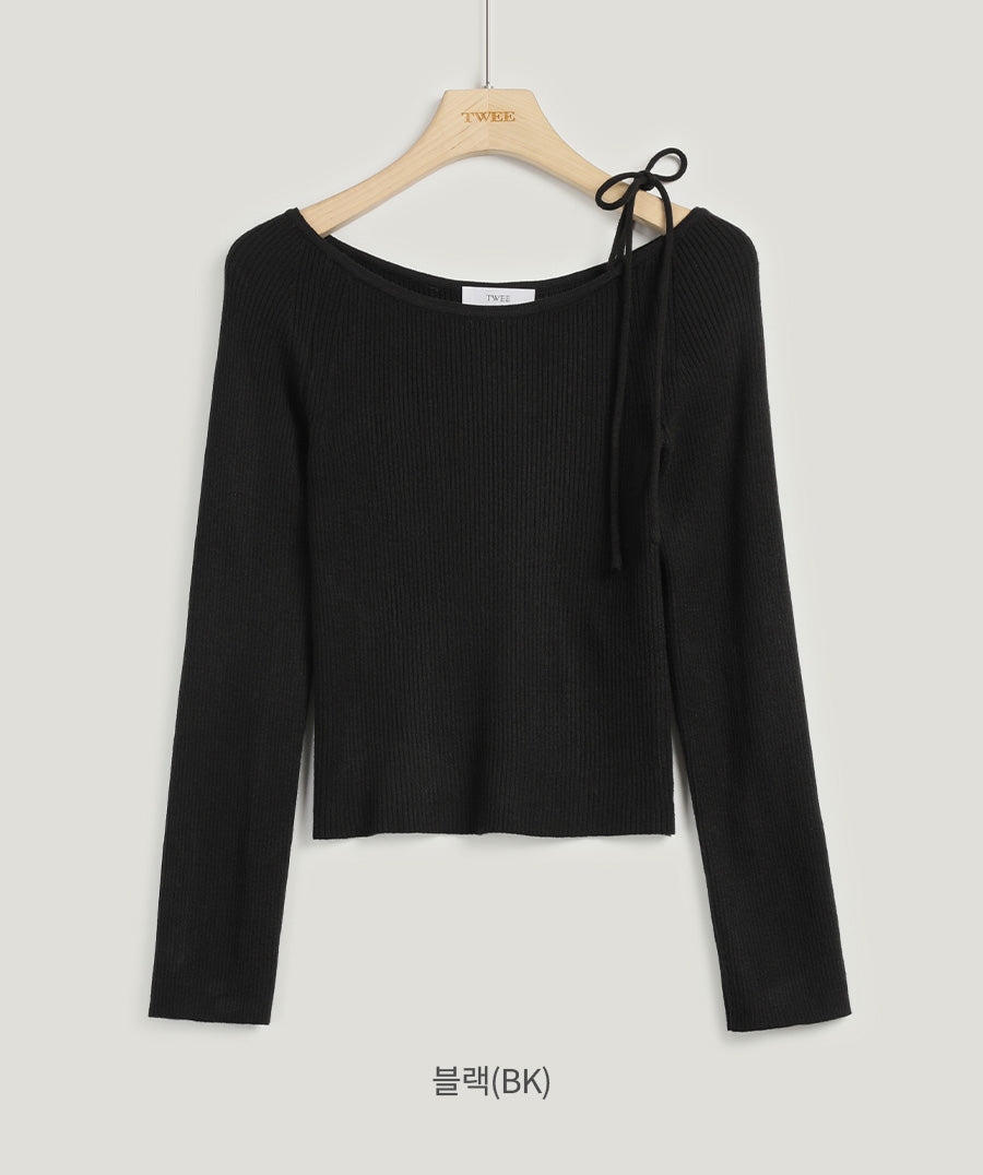 [TWEE] Hayder Shoulder Strap Knit-5