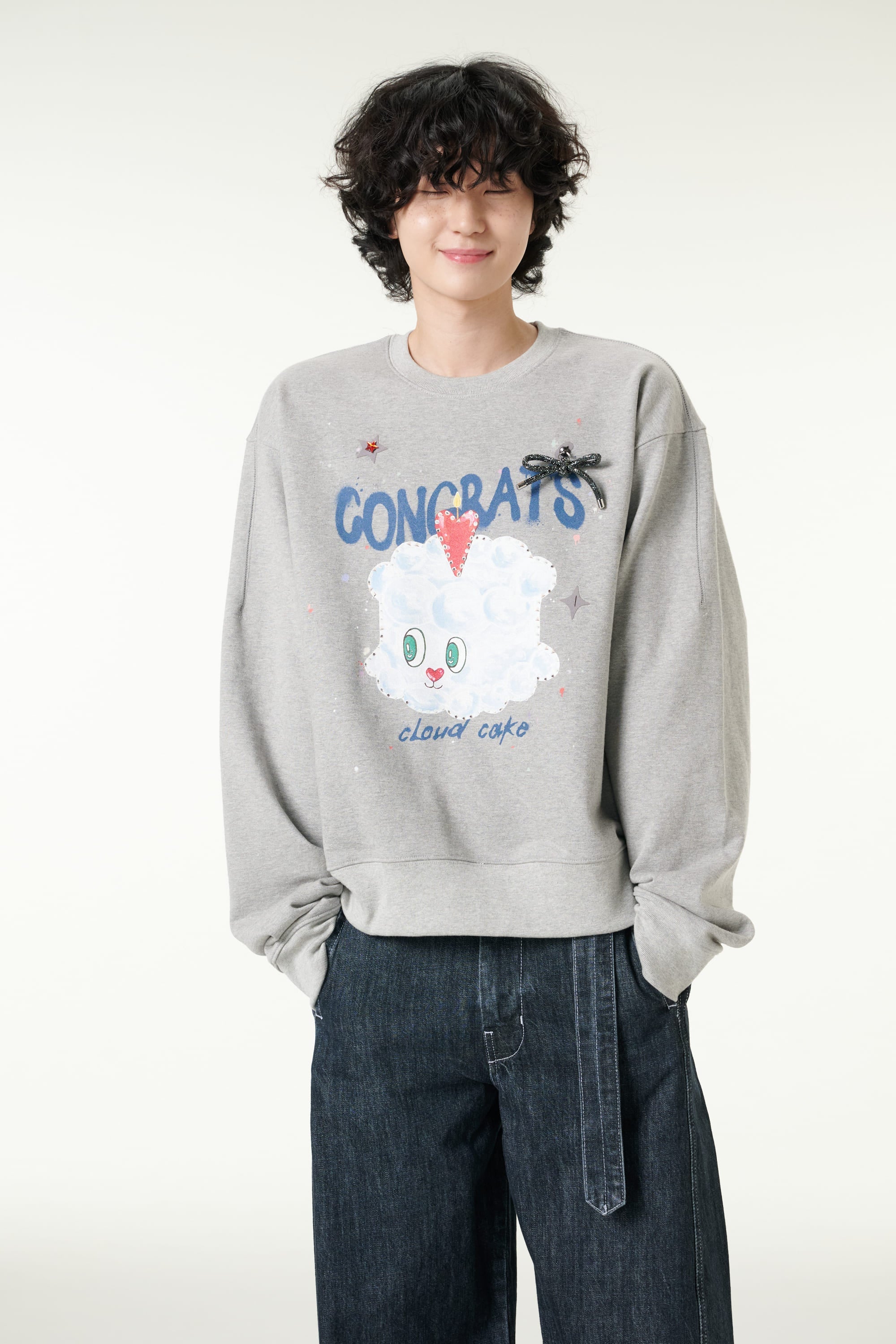 [CLOUD CAKE] Fashion Cloud Cake Print Sweatshirt Unisex-1
