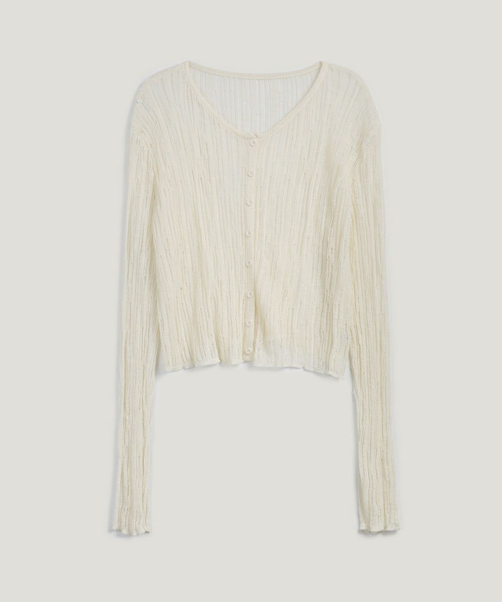 [TWEE] Litde See-Through Cardigan-5