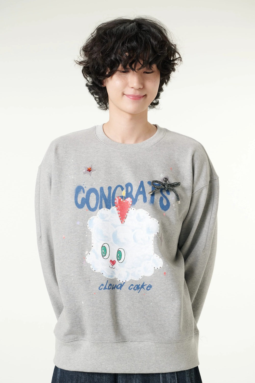 [CLOUD CAKE] Fashion Cloud Cake Print Sweatshirt Unisex-0