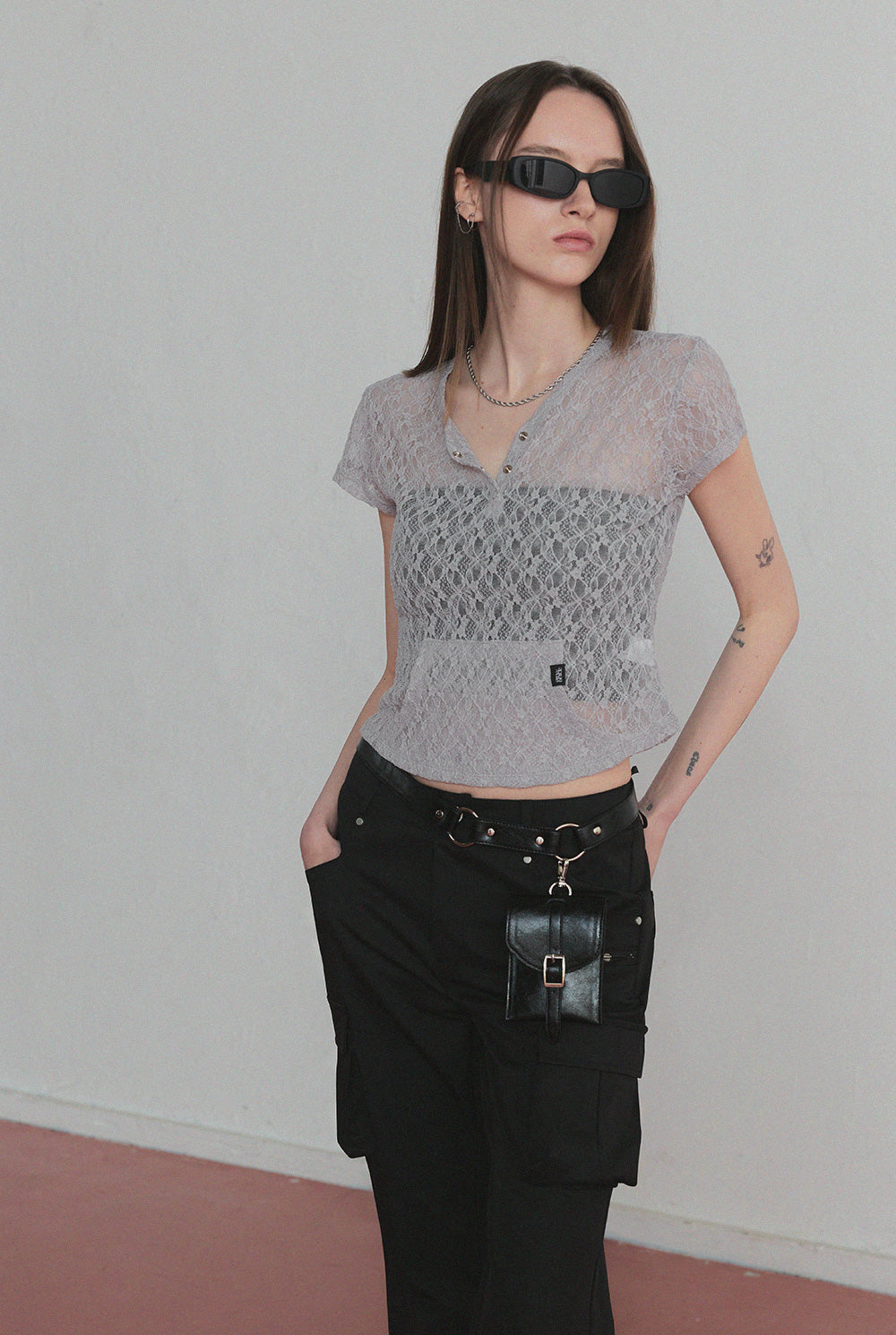 [TWEE] [GROWHIDE] Lophen Pocket Sheer T-Shirt-1