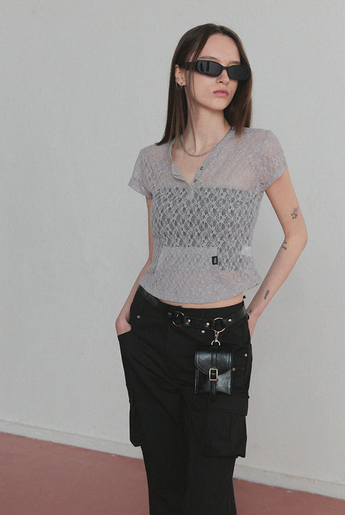 [TWEE] [GROWHIDE] Lophen Pocket Sheer T-Shirt-1