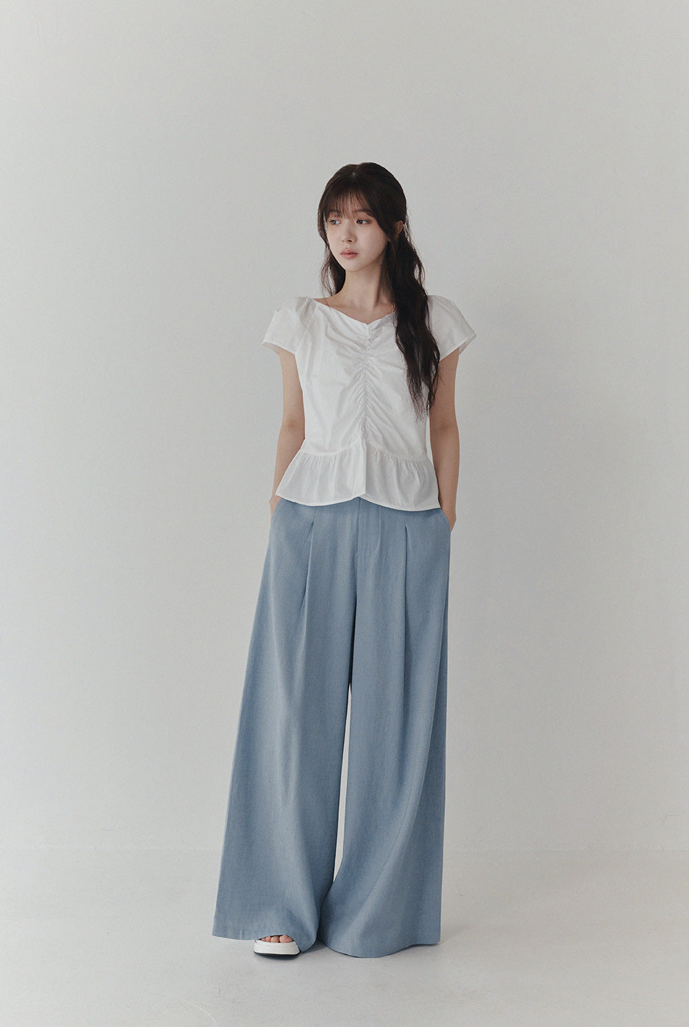 [TWEE] Ricoz Pintuck Blouse-3