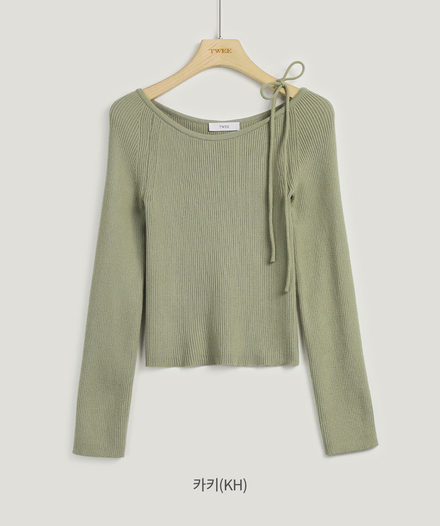 [TWEE] Hayder Shoulder Strap Knit-4