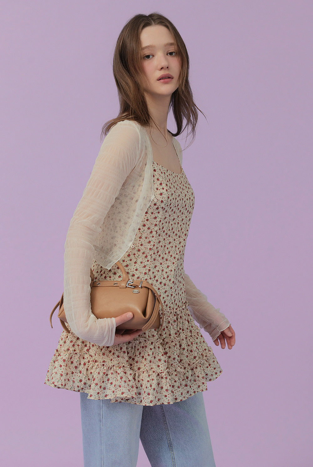 [TWEE] Ldoor Ruffle Mini Dress-2