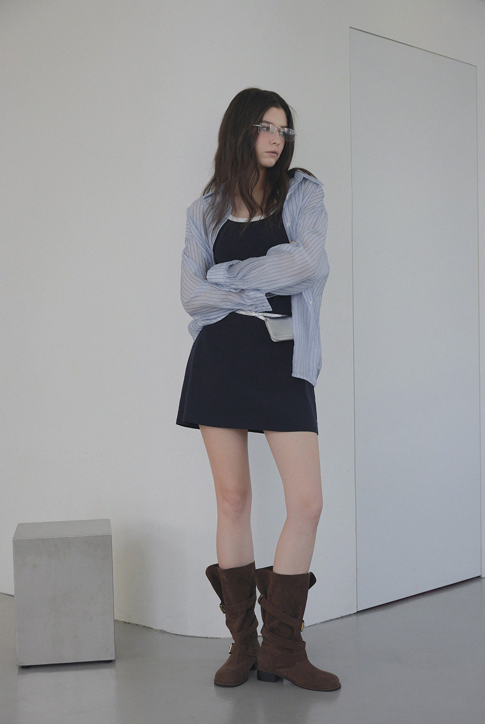 [TWEE] Newman sleeveless mini dress-4